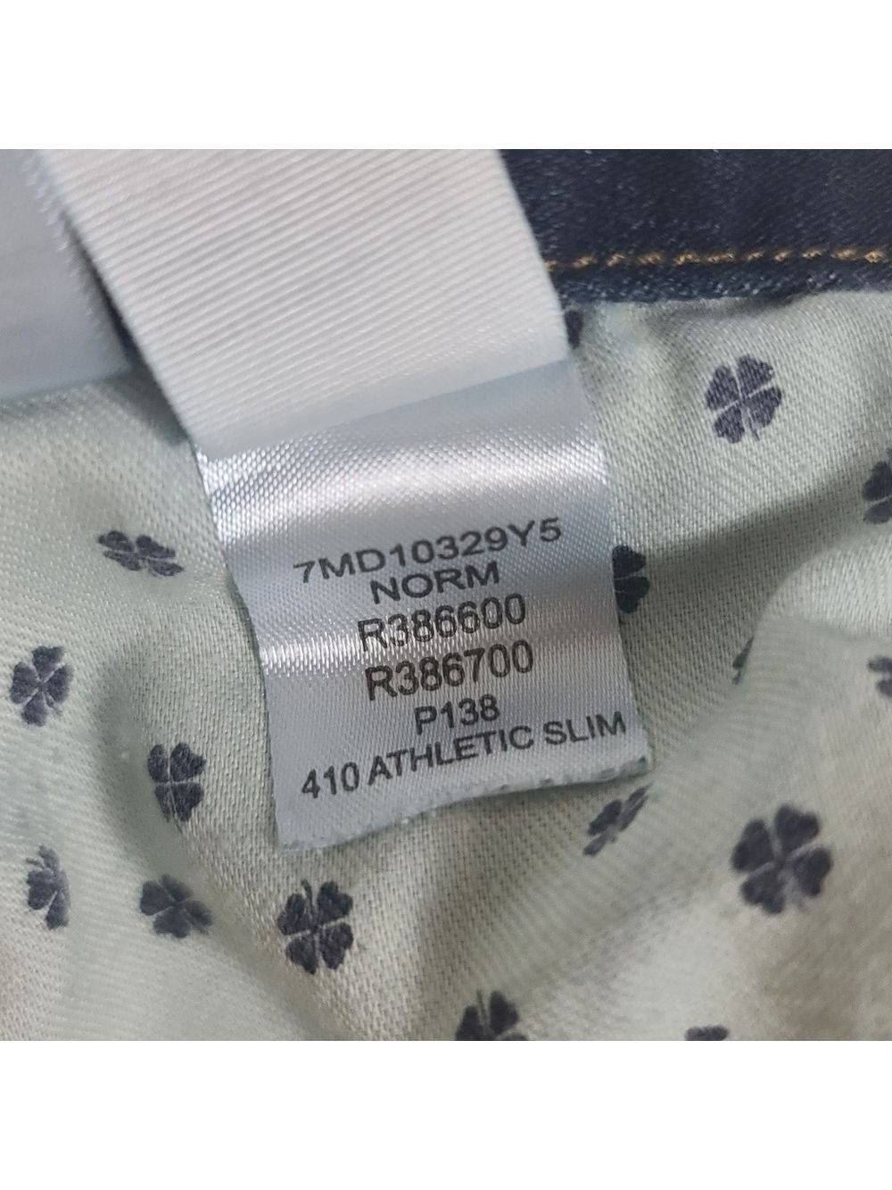 Lucky Brand 410 Athletic Slim Blue Denim Jeans 38x32 - Picture 11 of 11